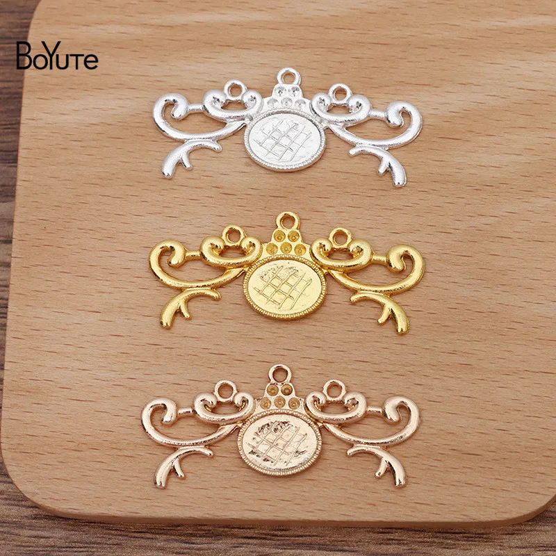 

BoYuTe (20 шт./лот) 20*49 мм фотооснова с пустым лотком 10*13 мм DIY ювелирные аксессуары оптом