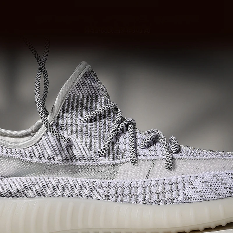 1 Pair 3M Reflective Shoelaces Round Shoe Laces Casual Coconut 350 2V Sneakers Black White Shoelace 100/120/140/160CM 19 colors