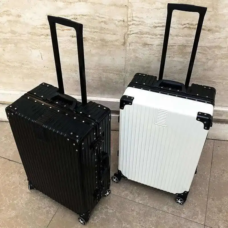 

Дорожный чемодан на колесах, мужская деловая сумка, Модный водонепроницаемый чемодан с алюминиевой рамой, вместительный чемодан