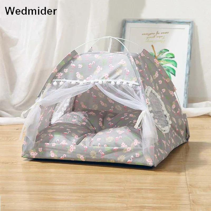 Летний домик для кошки складной маленький тент собак спальный игровой забор