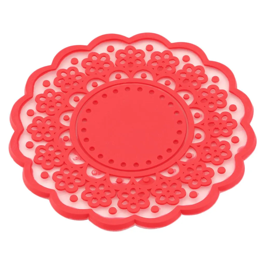 2018 полупрозрачные кружевные подставки для чашек изоляционный коврик круглый