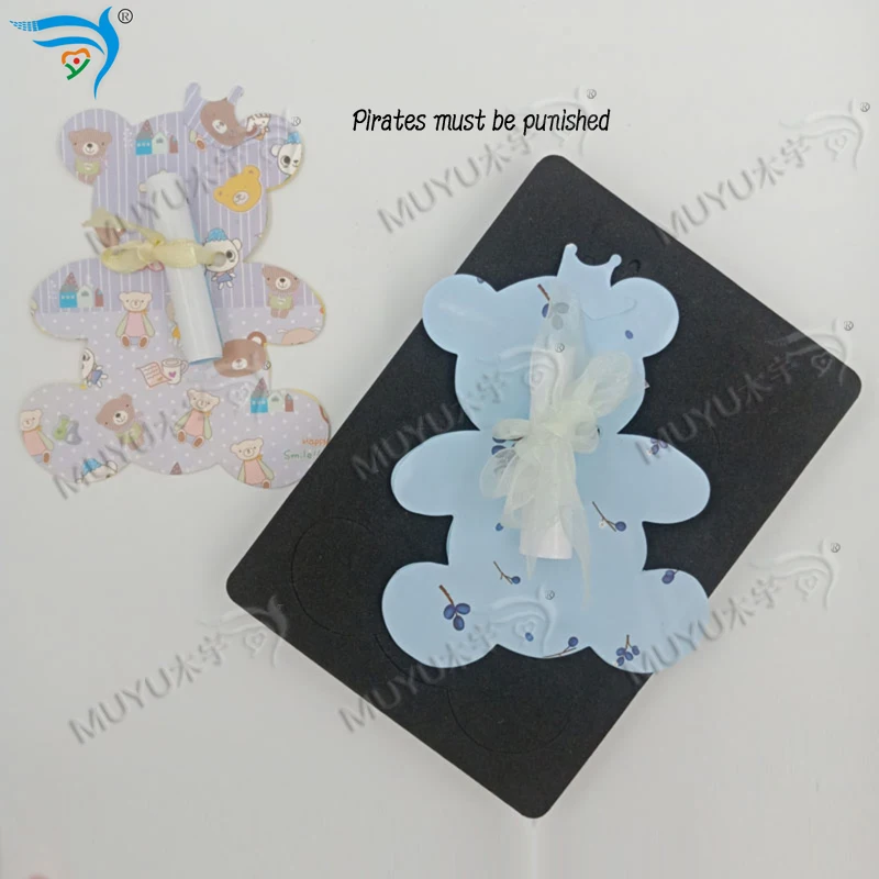 Baby bear card Wooden die cutting scrapbook die LY133