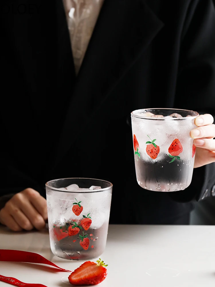 Милые чашки для кофе в виде клубники дорожные и кружки чая скандинавском стиле