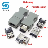 servo motor encoder usb sonnector socket 55100 0670 ieee 1394 6pin plug 55100 0600 sm 6p m 6p wire connector male female