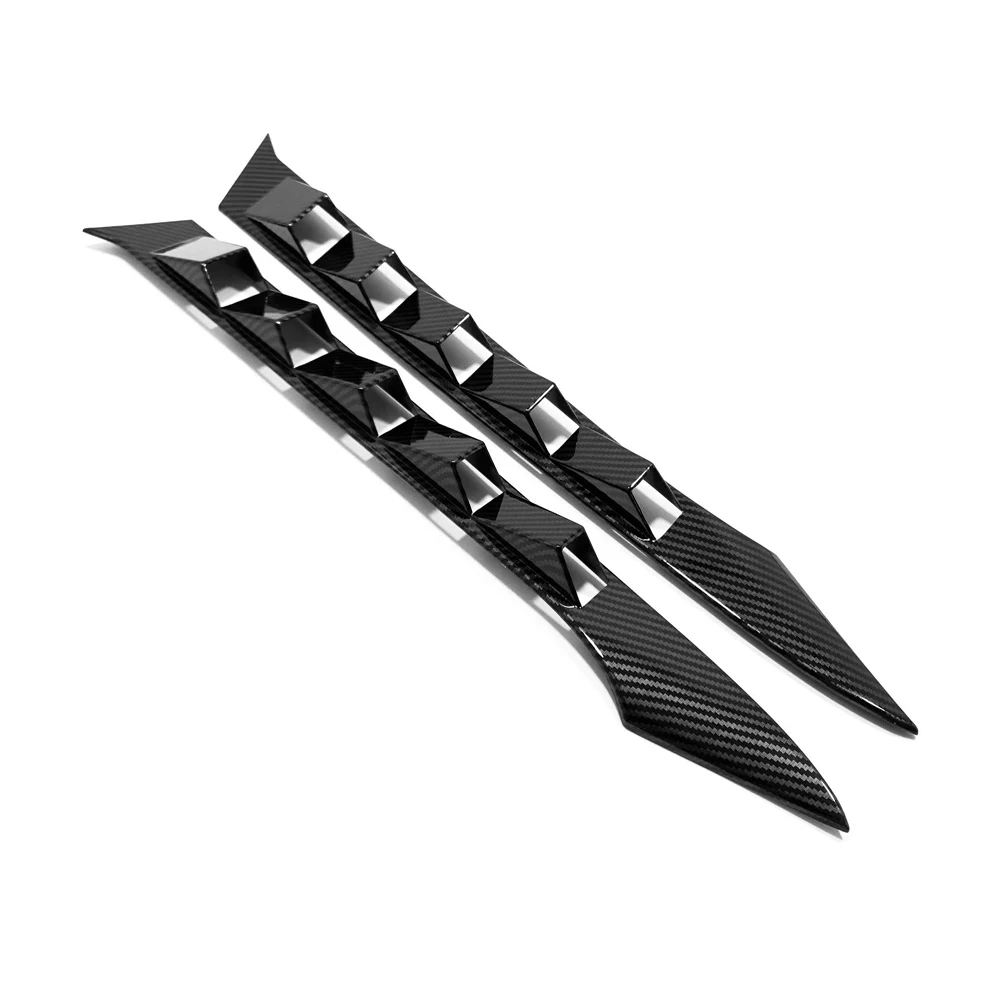 

For Nissan Sentra Bluebird Sylphy 2020 2021 ABS Carbon Fiber Rear Side Windows Trim Moudling Car Stickers Cover Decoration