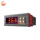 2 шт., STC-1000, цифровой термостат, терморегулятор, реле нагрева, переключатель охлаждения, управление, 12 В, 24 В, 110 В, 220 В, регулятор температуры