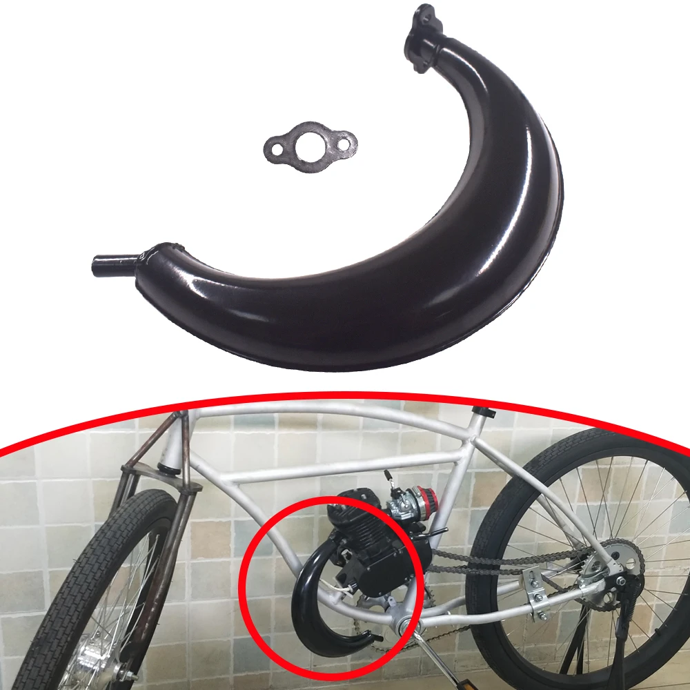 

Banana Muffler Exhaust Gasket Fits 49cc 50cc 60cc 66cc 80cc Motorized Bicycle Bike Engine Motor Parts Muffler Exhaust & Gasket