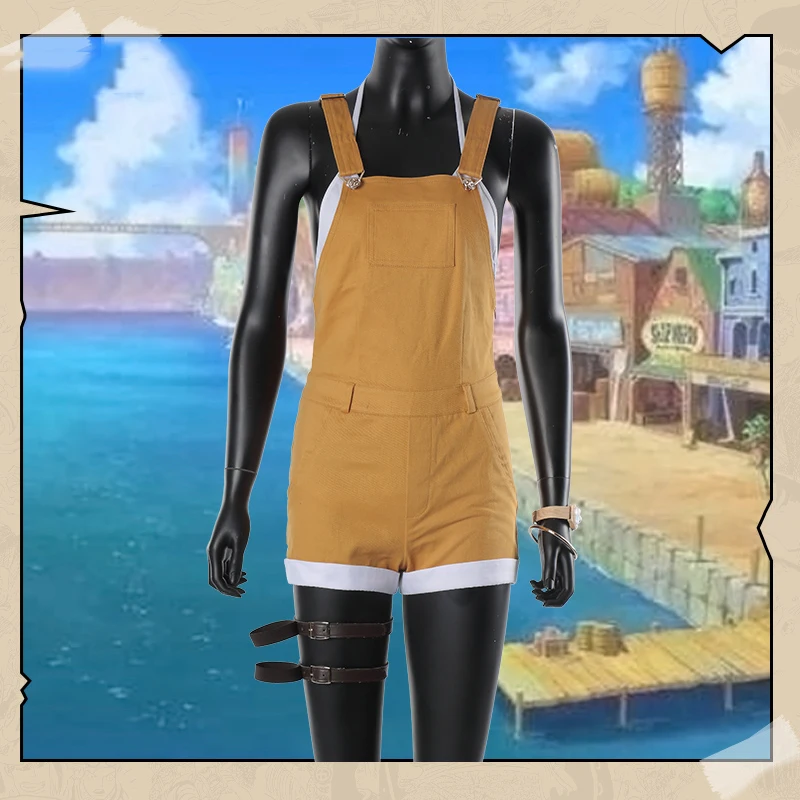 

One Piece STAMPEDE Nami Cosplay Costume Full Set woman Custom Made Women Girls Halloween Carnival Costumes Bikini and wig Shoes