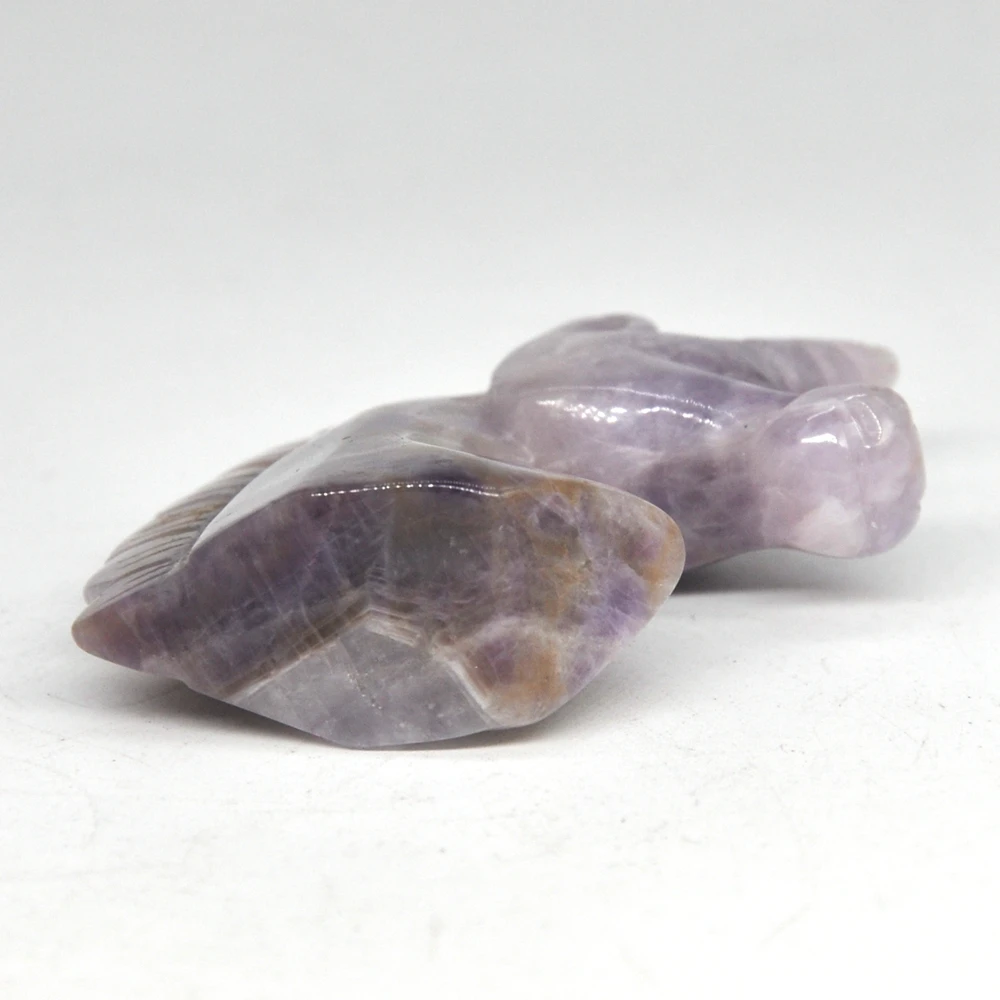 Статуя единорога 2 дюйма резной натуральный камень аметист восстанавливающий