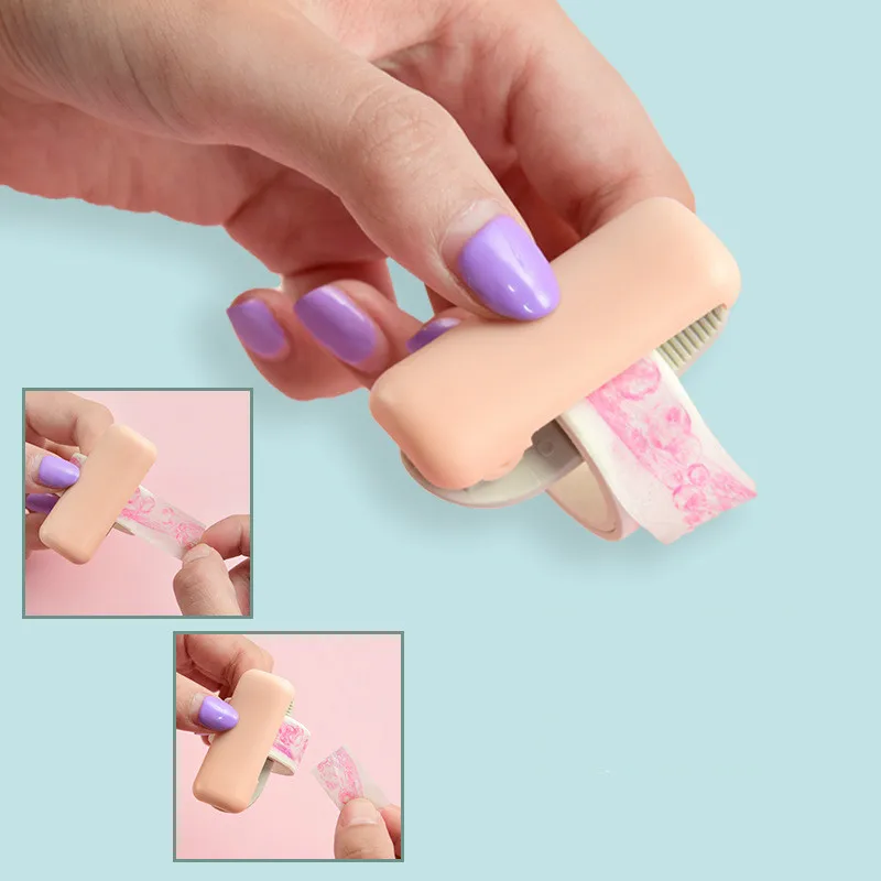 Мини-резак для лент Васи хранения офиса и школы держатель милый прозрачный