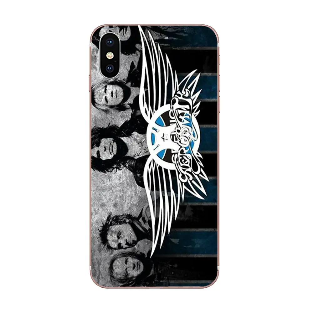 Aerosmith дизайн рок группы для Apple iPhone 4 4s 5 5C 5S SE 6 6S 7 8 Plus X XS Max XR TPU чехол