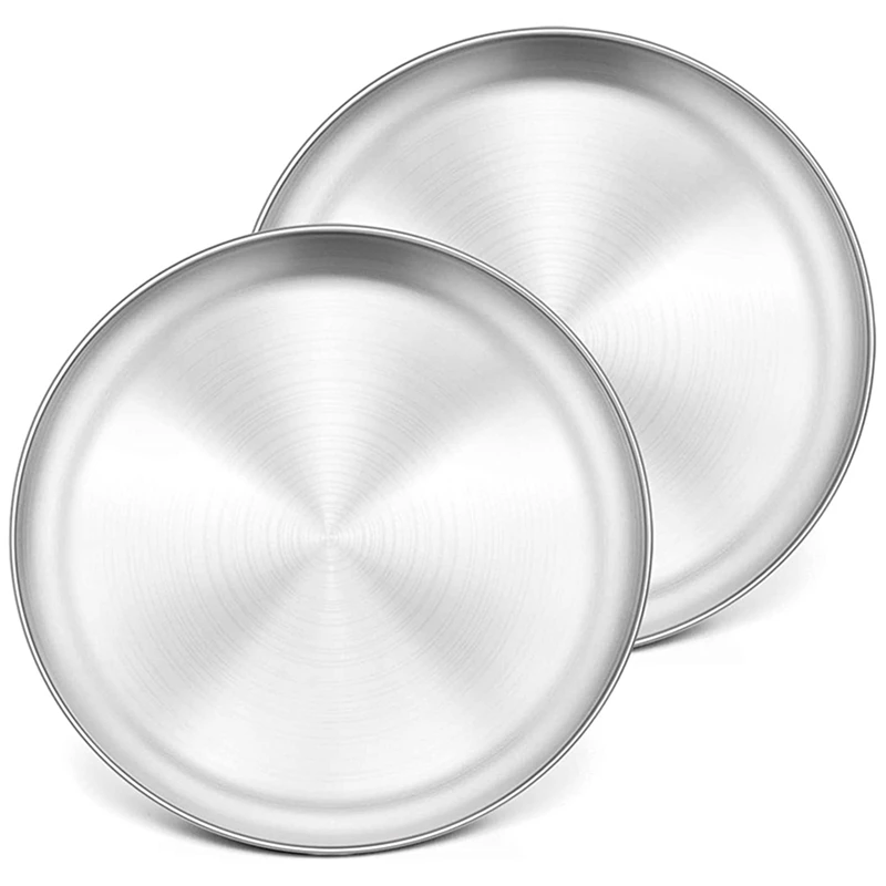 

2 Pcs Creative Drawer Storage Box Desk Desk Pen Box & 2 Pcs Stainless Steel Pizza Round Baking Trays, Crisper Oven Pan