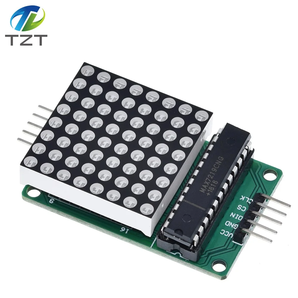 MAX7219 точка модуль светодиодной матрицы MCU светодиодный Дисплей Управление для