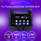 Автомобильное радио, мультимедийный видеоплеер, навигация GPS для Toyota Land cruiser 200 LC200 Android 11, USB, Wi-Fi, Автомобильный дисплей