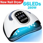 УФ-лампа SUN X10 Max 280 Вт, сушилка для лака для гелевой полировки, датчик движения, профессиональный поли-гель, инструмент для ногтей, светодиодная лампа