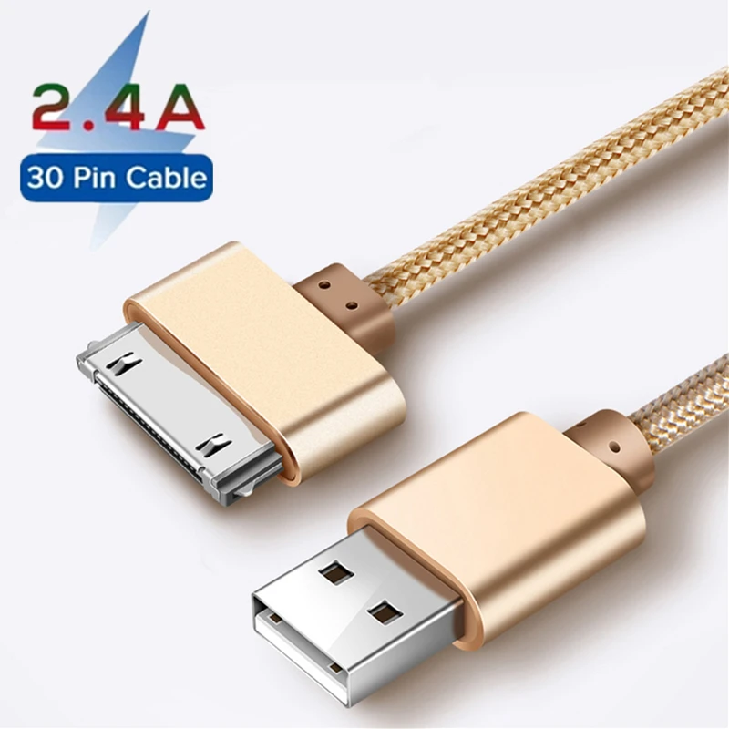 

Новый USB-кабель для быстрой зарядки 1 м, 2 м для Apple iPhone 4 4s 3GS 3G iPad 1 2 3 iPod Nano touch 30Pin оригинальный длинный шнур для передачи данных