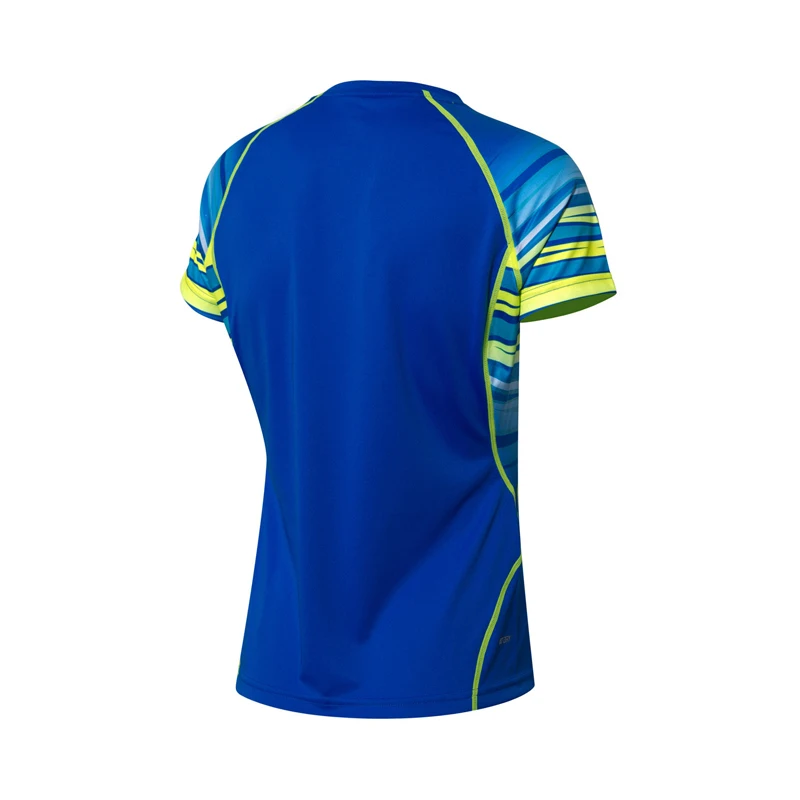 Женская футболка для бадминтона Li-Ning удобные дышащие спортивные топы с бесшовной