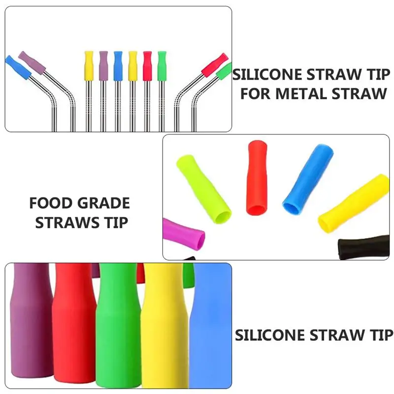 50 шт. многоразовые силиконовые соломинки из нержавеющей стали | Дом и сад