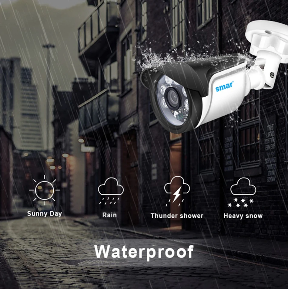 Sm4ch 1080N 5 в 1 AHD DVR комплект CCTV системы 4& 2 шт 720 P/1080 P IR AHD Camera Открытый водонепроницаемый комплект видеонаблюдения XMeye