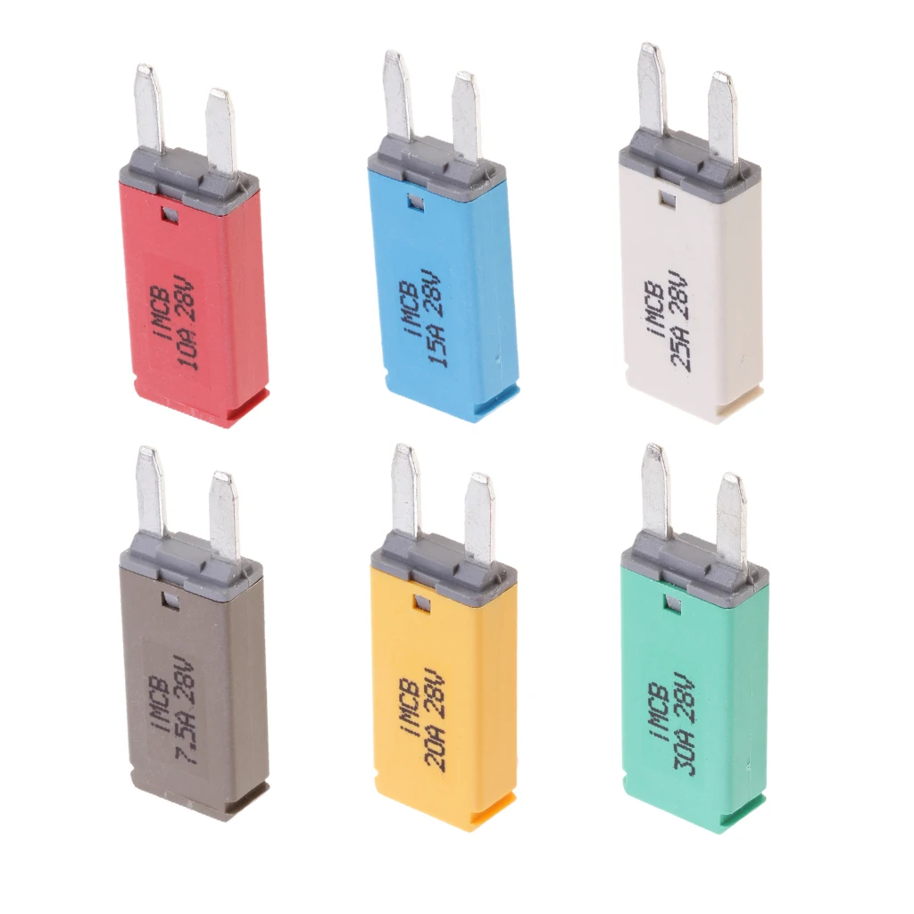 6 Pc Автомобиль Грузовик Лодка Предохранитель Ассортимент Kit 7 5 10 15 20 25 30 Ампер мини