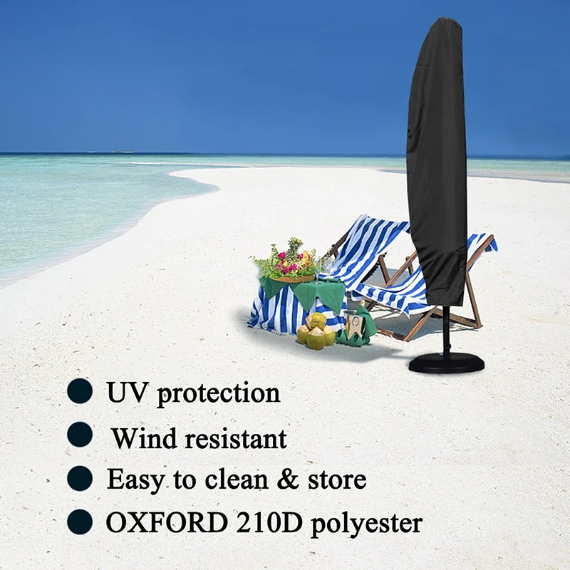 

Waterproof Oxford Cloth Outdoor Sunshade Umbrella Cover Garden Weatherproof Patio Cantilever Parasol Rain Cover Accessories