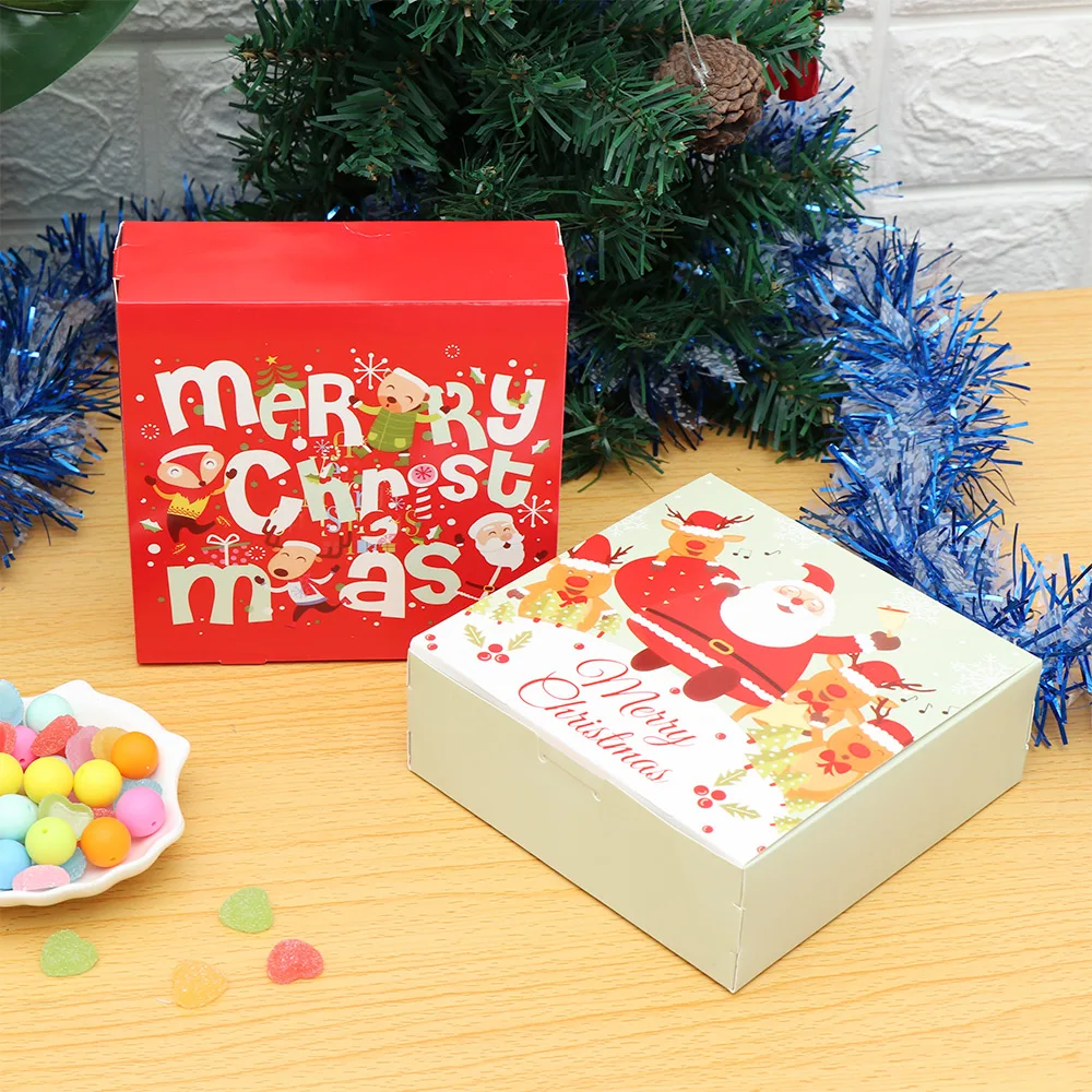 Рождественские конфеты хранения коробка подарка шоколада Обёрточная бумага