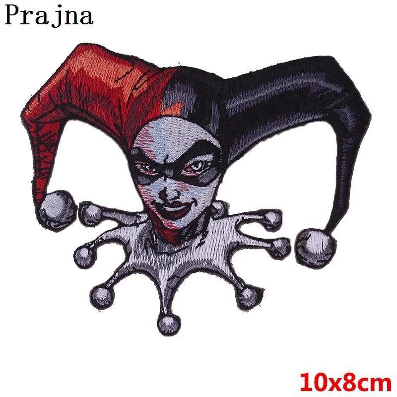 Prajna нашивка в виде хиппи kanagawa Wave Iron On Embroidered Patches для одежды нашивка в полоску Ван Гог странные вещи аппликация - Цвет: Сиренево-синего цвета