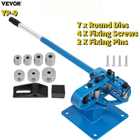 vevor pipe bender yp 9 manual bench steel tube bending kit with 7dies 1 3in multifonction compact flat bar rod brake bends tool