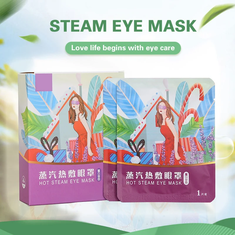 

5Pcs Steam Eye Mask Self Heating Eye Spa Hot Compress Eye Relaxing Relieve Fatigue Tired Eye Relaxation Better Sleep Eyepatch