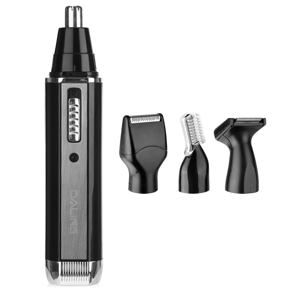

4 In 1 Electric Nose Ear Hair Trimmer USB Rechargeable Beard Eyebrow Razor Cordless Clipper Groomer Shaver Hair Trimmer Set