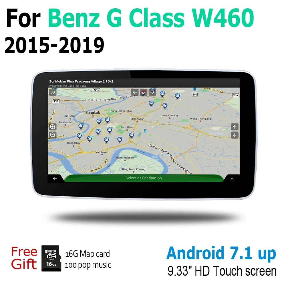 Автомобильный GPS навигатор на Android карта для Mercedes Benz G класса W460 2015 ~ 2019 NTG