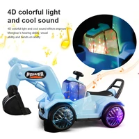 light up electric engineering car truck track kids toy kids children birthday gifts boy play car toy for kids baby toys gift