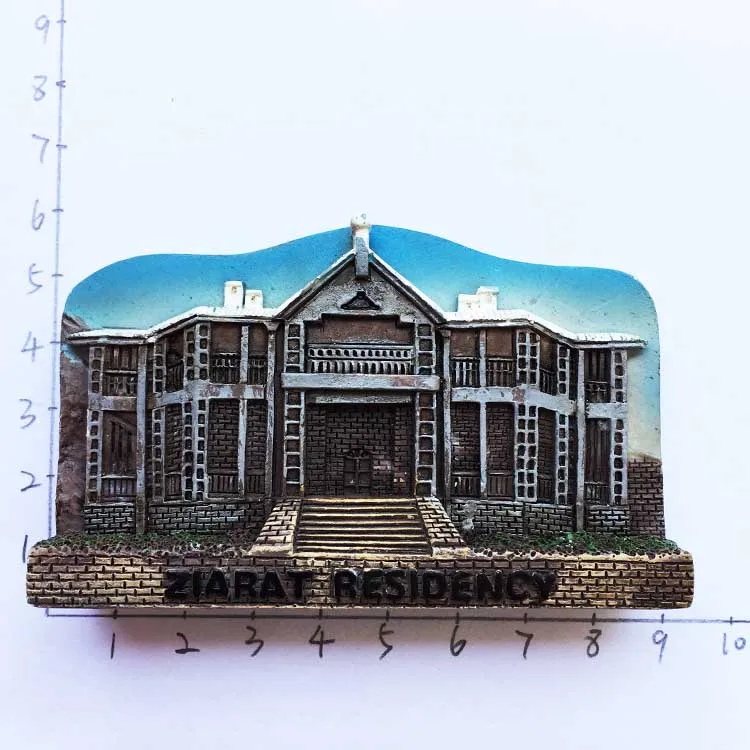 BABELEMI, новинка, Khyber Pass Ziarat Residency, Пакистан, магнит на холодильник, сувениры для путешествий, магнитные наклейки на холодильник, украшение дома - Цвет: Белый