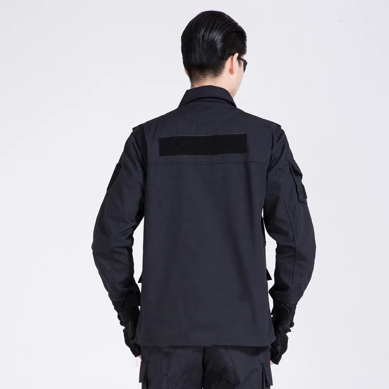 

Anti-static training suits, black camouflage uniforms for men and women, spring and autumn wear-resistant special forces tactica