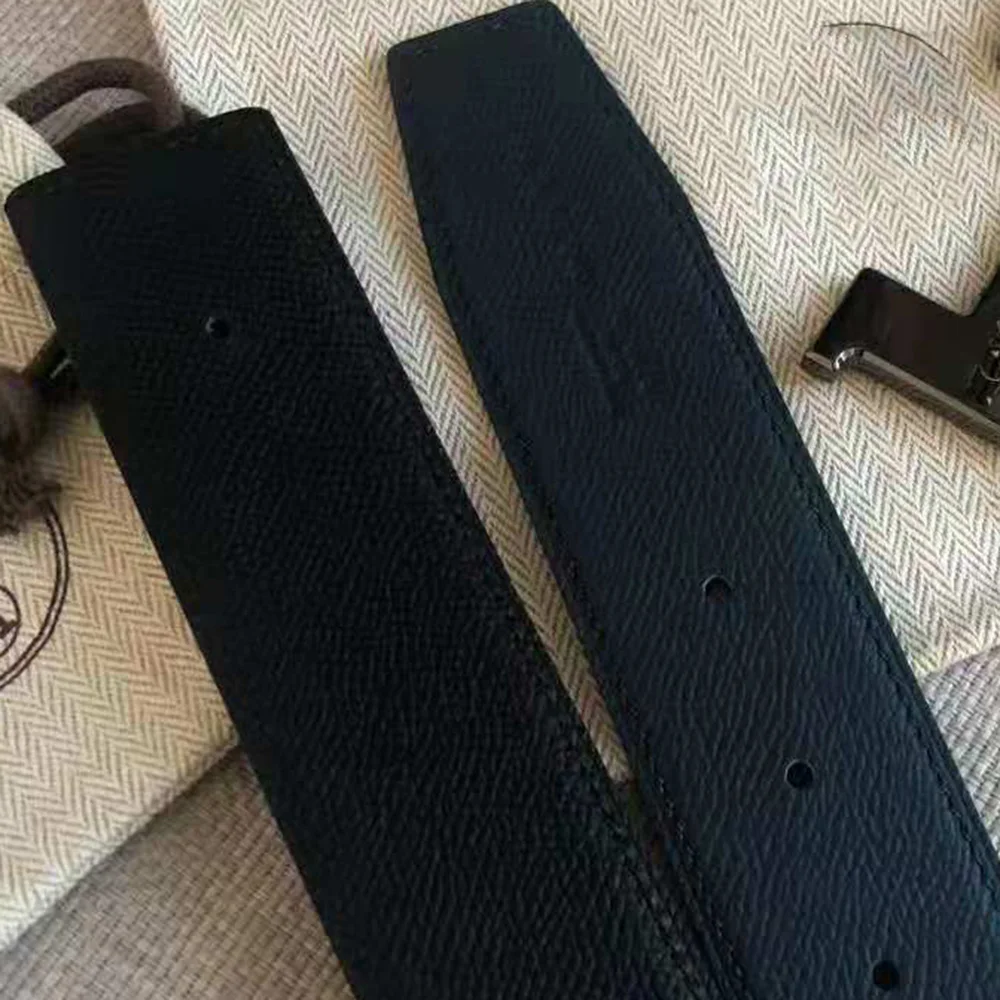 

Top Reversible Imported Leather Fashion Designer For Men Belt H 38mm 1:1 Copy Belt For Jeans Luxury Brand Waistband Original Box