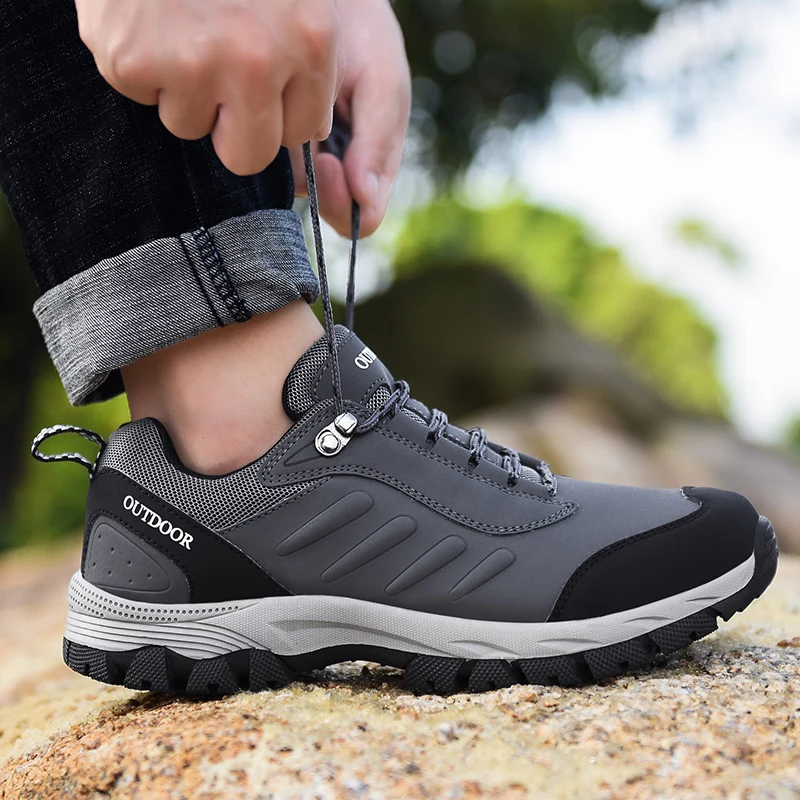 Мужские Нескользящие кроссовки на шнуровке, повседневные спортивные кроссовки для походов и охоты, размер 48, 2019 от AliExpress WW
