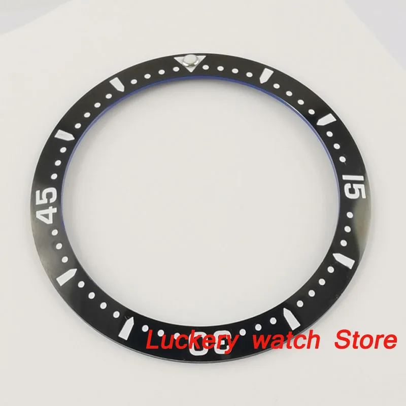 

38mm black ceramics bezel white marks fit for 40mm SUB GMT men's watch-Q35