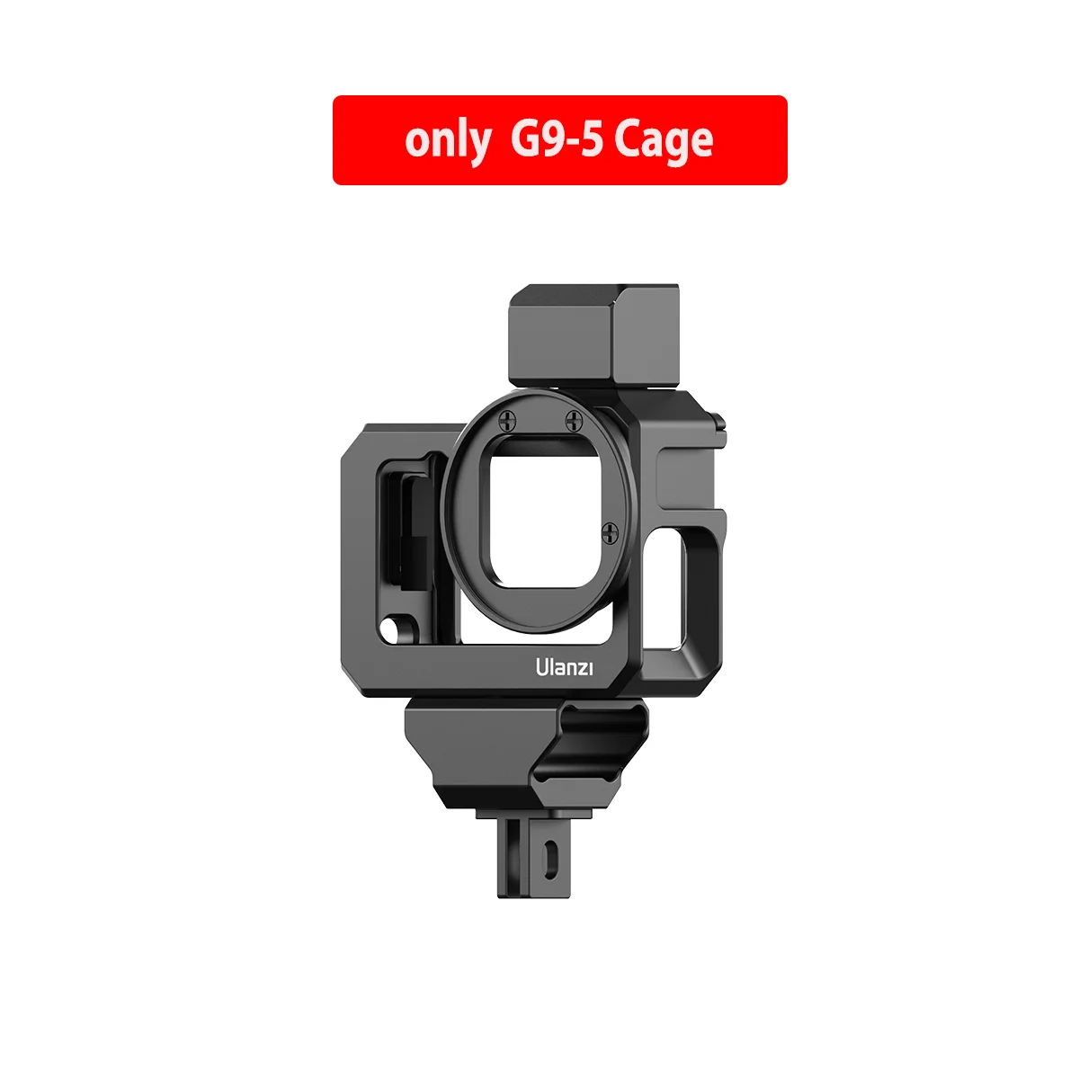 

Ulanzi Metal Protective Border Frame Case for Gopro Hero 9 Action Camera Accessory Mic adapter With Dual Cold Shoe 52MM Filter