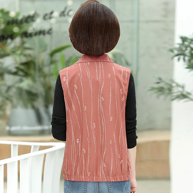 2020 fashion autumn spring cotton vest korean two sides wear lapel casual waistcoat sleeveless coat big size outerwear | Женская одежда