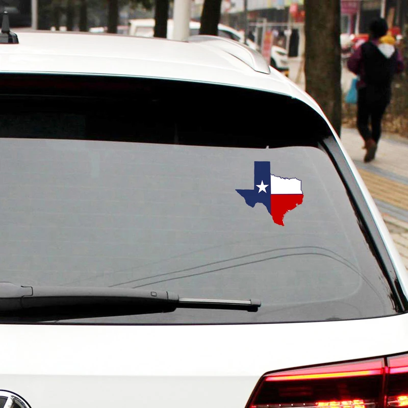 13 3 см * 12 5 персональная карта Техасского флага фотография из ПВХ | Автомобильные