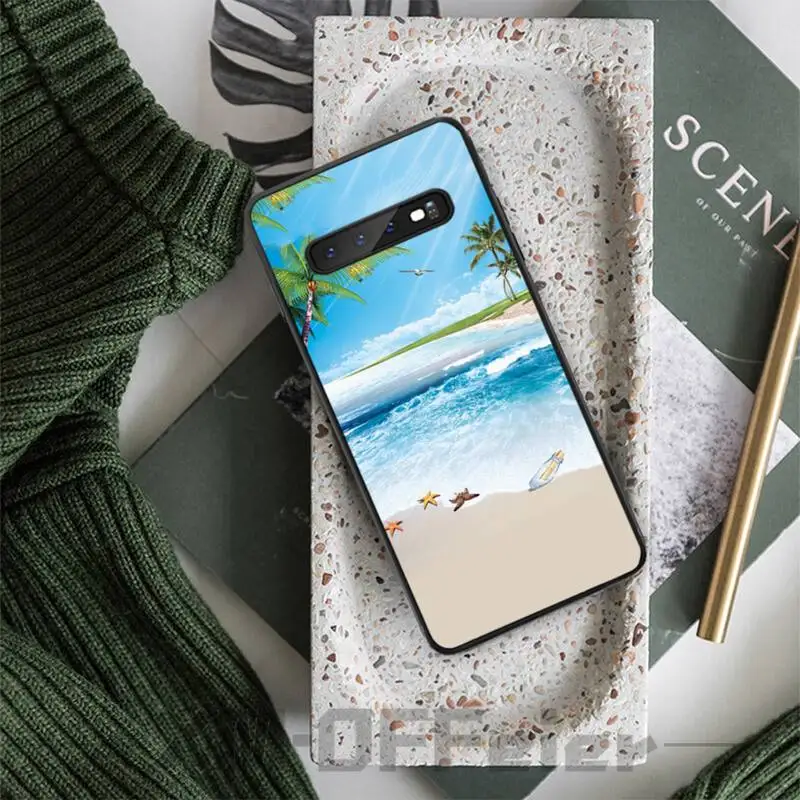 Sea beach nature case coque fundas etui for samsung galaxy A10 A20 A30S A40 A50 A51 A70 A71 note 8 9 10 cases cover | Мобильные