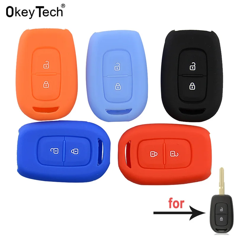 OkeyTech высококачественный силиконовый чехол для автомобильного ключа Renault Sandero II
