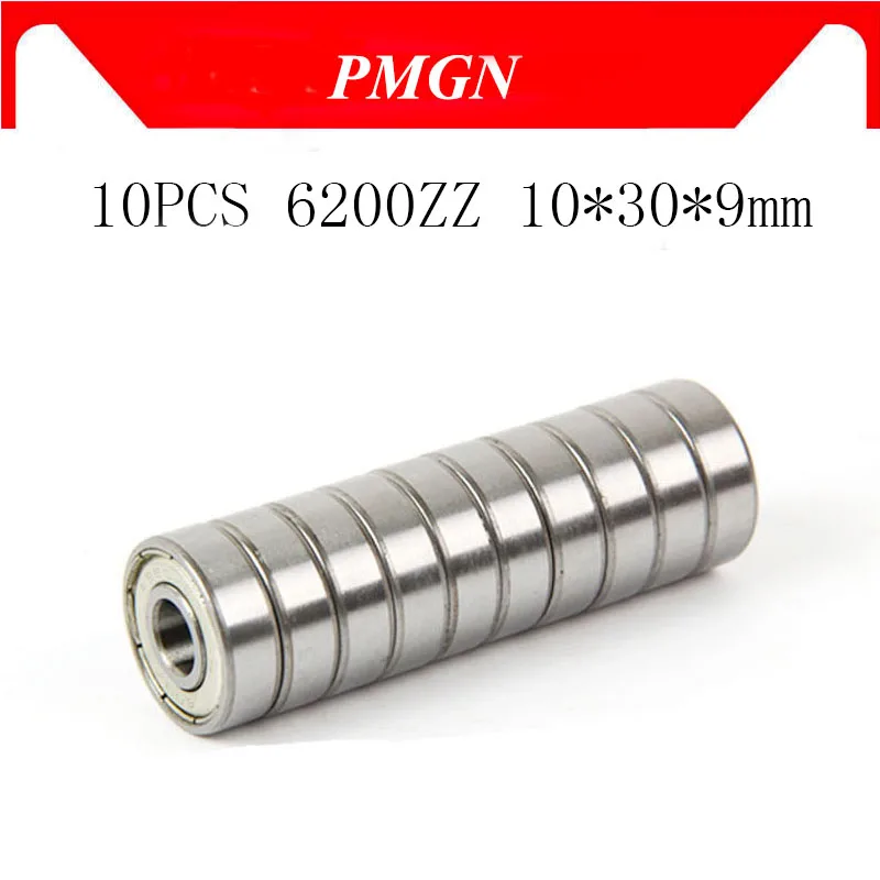 10 шт. ABEC 5 6200ZZ 6200Z 6200 ZZ 2z 10*30*9 мм металлическое уплотнение миниатюрное высокое