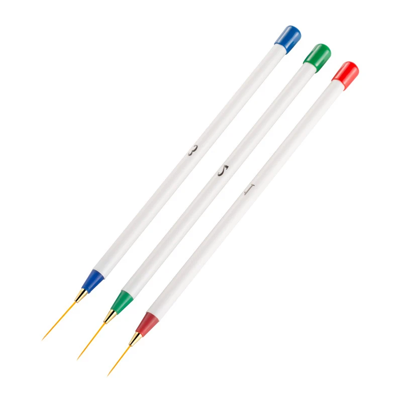 

3 шт. профессиональная маникюрная УФ-гелевая ручка, акриловая ручка для дизайна ногтей, кисть для рисования, инструменты для фототерапии