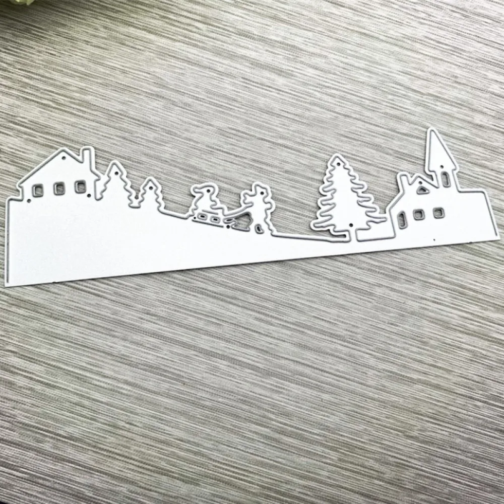 Металлические режущие штампы высечки форма для рождественской елки дома саней
