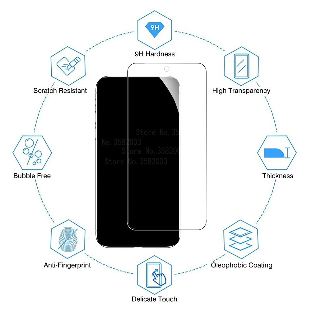 Закаленное стекло для Huawei y9a y9 y8p y7a y7p y6s y5p nova 5 5t 7i 6se 7se защитная пленка экрана на p