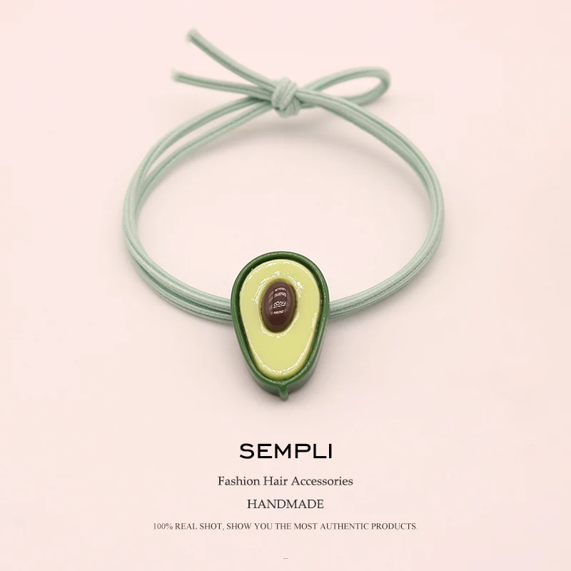 2 шт. 5 цветов высокая эластичность нейлон фрукты эластичные резинки для волос