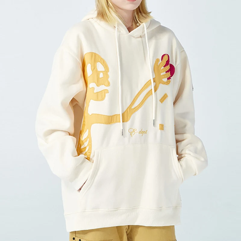 

Модные женские свободные толстовки с принтом, пуловеры, новинка осень 2021, свитшот с длинным рукавом и передним карманом, Женская Повседневн...