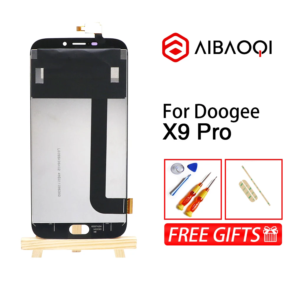 AiBaoQi 1280x720 ЖК-дисплей+ 5,5 дюймов сенсорный экран+ рамка дигитайзер сборка Замена для телефона Doogee X9 Pro
