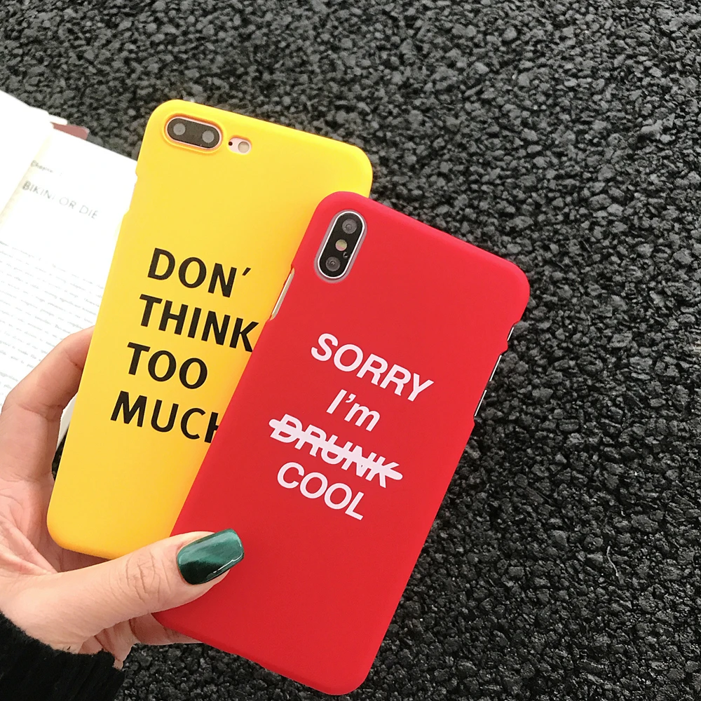 Simple Letter Phone Case For iPhone 11 Pro 6 6s 7 8 Plus X XR XS Max SE 2020 Shockproof Cute Heart Ultra Thin Full Cover Shell |